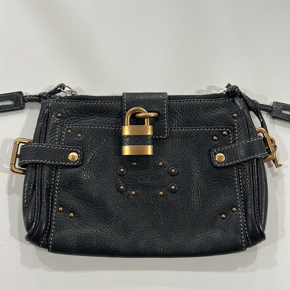 Chloe black leather padlock purse - Picture 2 of 7